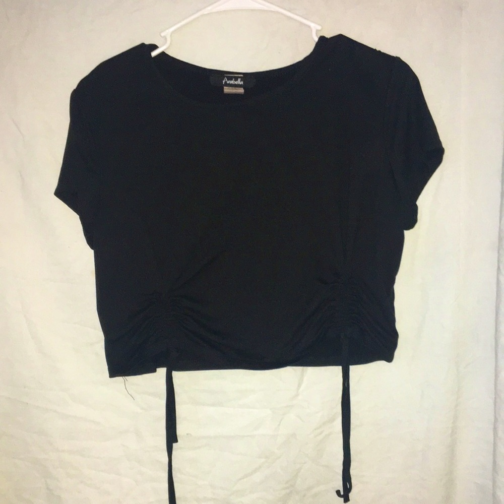 black singed crop top